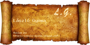 László Gyoma névjegykártya