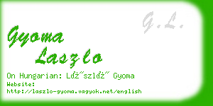 gyoma laszlo business card